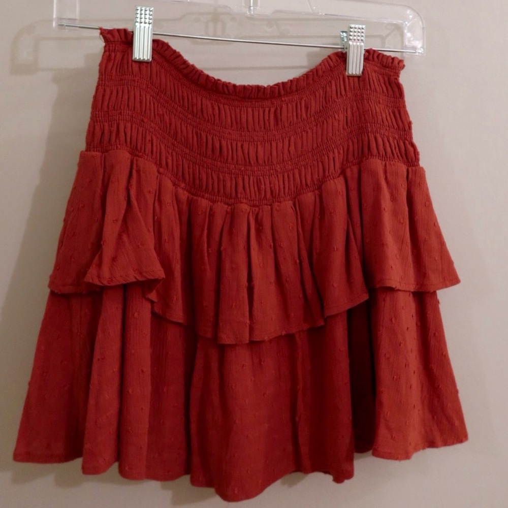 Altar'd State Terracotta Mini Skirt